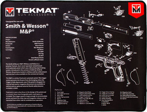 Tekmat Armorers Bench Mat - Ultra 15"x20" S&w Mp Black