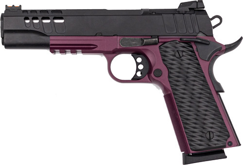 Glfa 1911 Pistol 45acp 5" Fs - Black Slide Black Cherry Frame