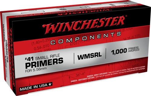 Winchester Primers 41 Para - Rifle 5000 Pack Case