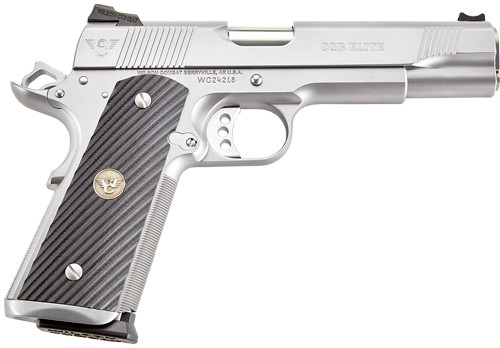 Wilson Cqbe-fs-45-ss 45acp 5" - Fs 8-shot Stainless Blast Bead