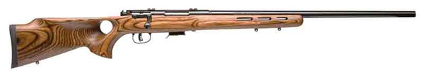 Savage 93r17-btv 17hmr 21"hb - Accu Tgr Blued/brn Lam T-hole<
