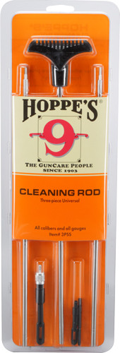 Hoppes S/s Cleaning Rod 3-pc - Rifles And Shotguns