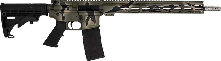 Glfa Ar15 Rifle 223 Wylde - 16" S/s Bbl Pursuit Green Camo