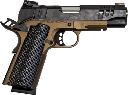 Glfa 1911 Pistol 45acp 4.25" - Fs Black Slide Bronze Frame