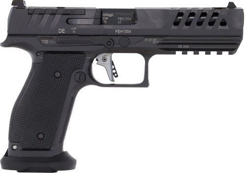 Walther Pdp Sf Match 9mm 5" Or - 10-shot Black Steel Frame