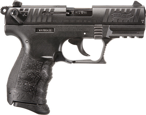 Walther P22q 22lr 3.4" As - 10-shot Black Polymer