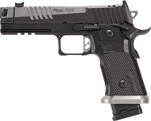 Sig P211 Gto 9mm 4.4" Fiber - Optic Compensator (3)10rd Blk