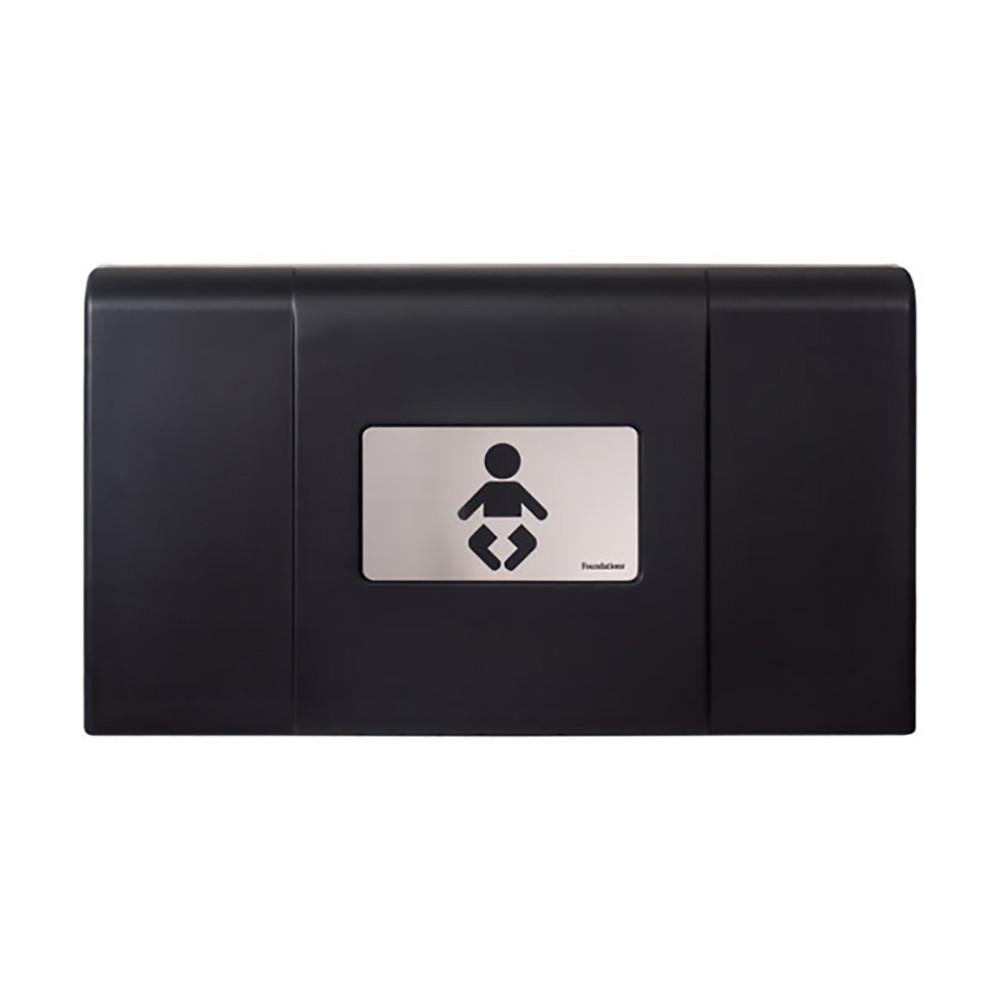Foundations 200-EH-02 Horizontal, EZ Mount, Black, Baby Changing