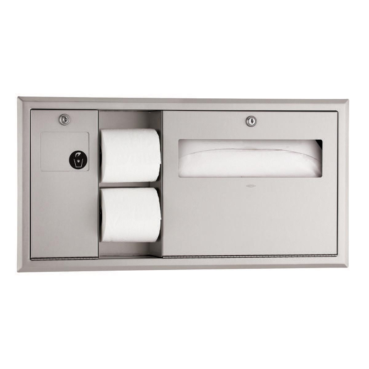 Bobrick B-3091 ClassicSeries® Recessed, Satin Stainless Steel