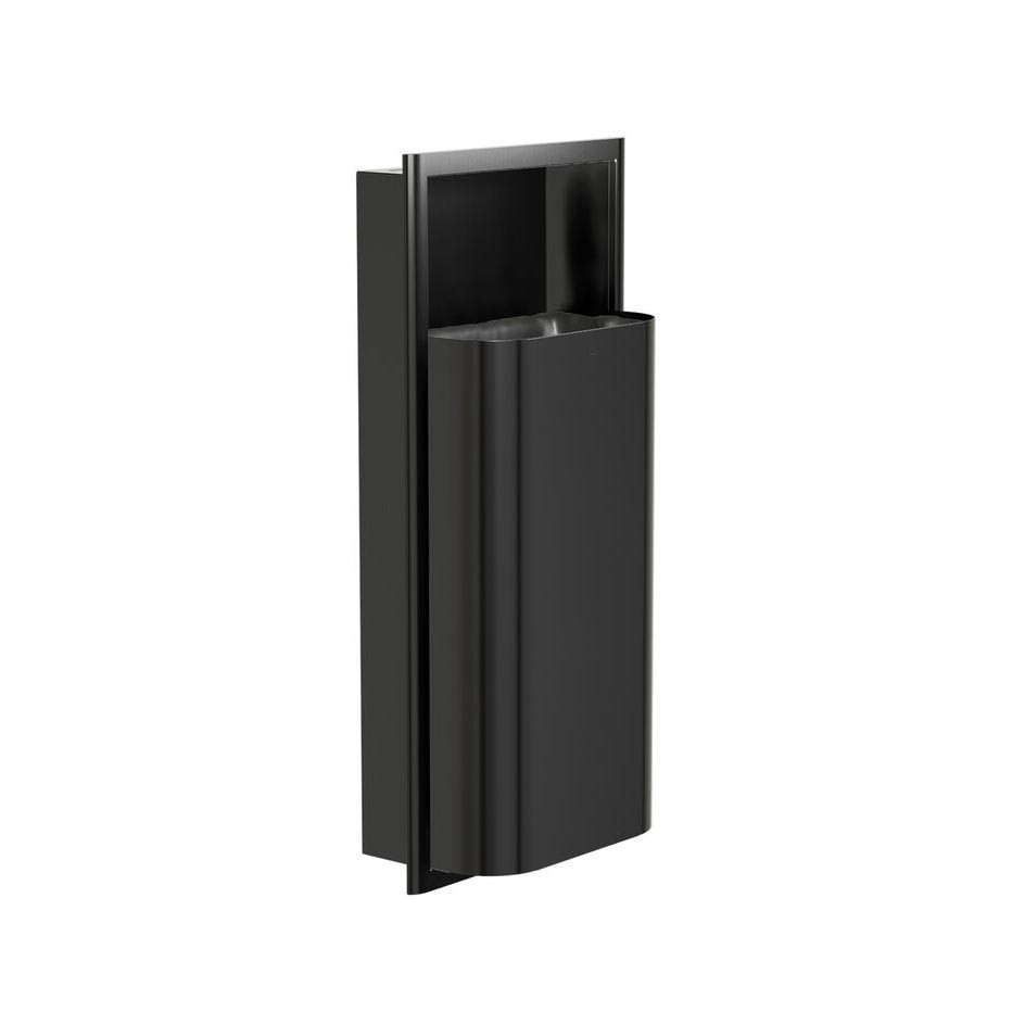 Bradley Elvari Wall Mounted Stainless Steel Waste Receptacle, Medium ...
