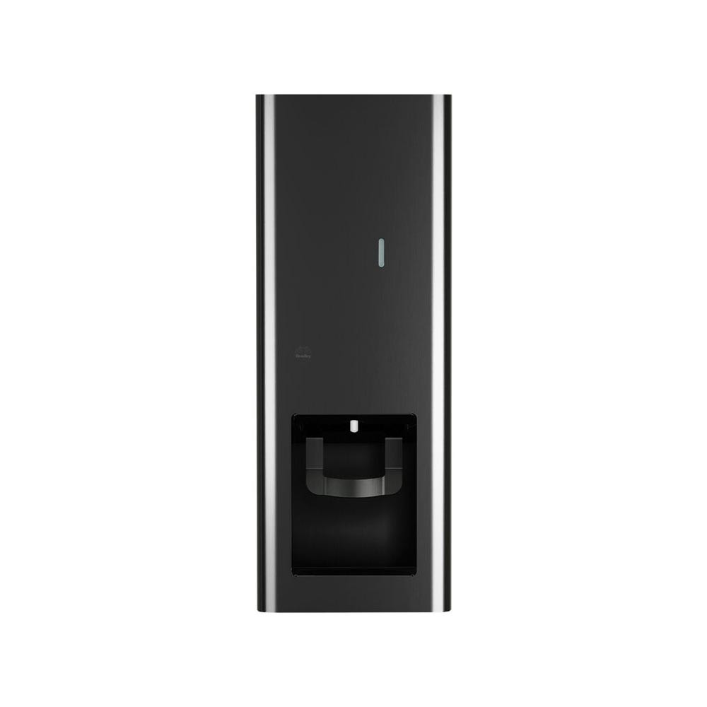 Bradley Elvari Manual Liquid Soap Dispenser, Recessed, Brushed Black ...