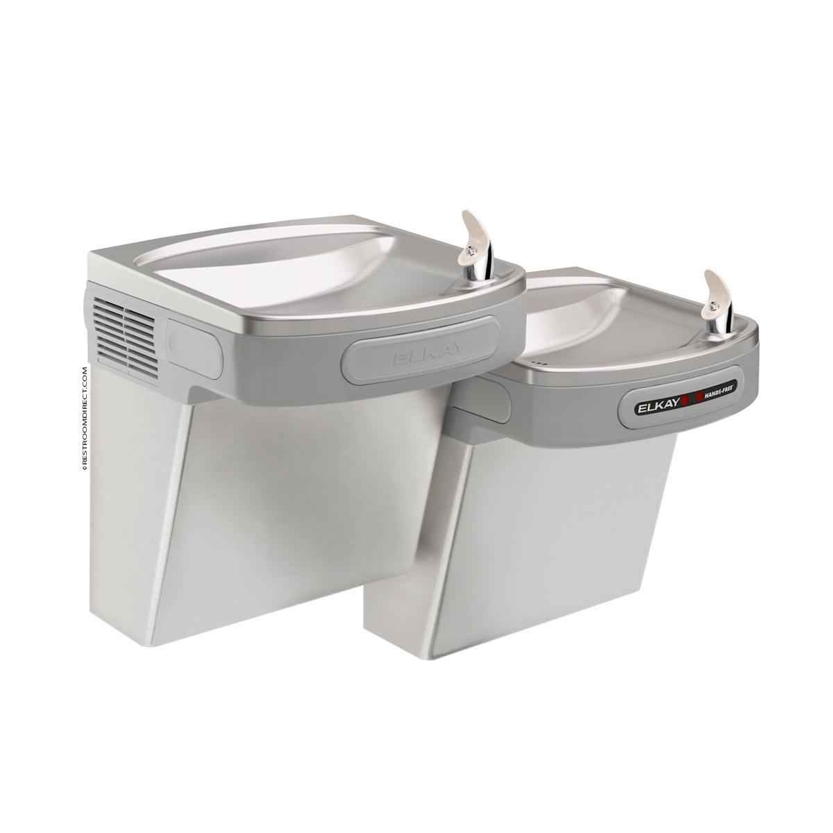 Elkay LZOSTL8SC Hands-Free Versatile Water Cooler, Wall Mount Bi