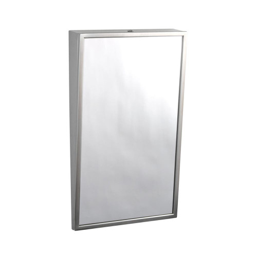 Bobrick B-293-2436 Satin Stainless Steel, Float Glass, 24