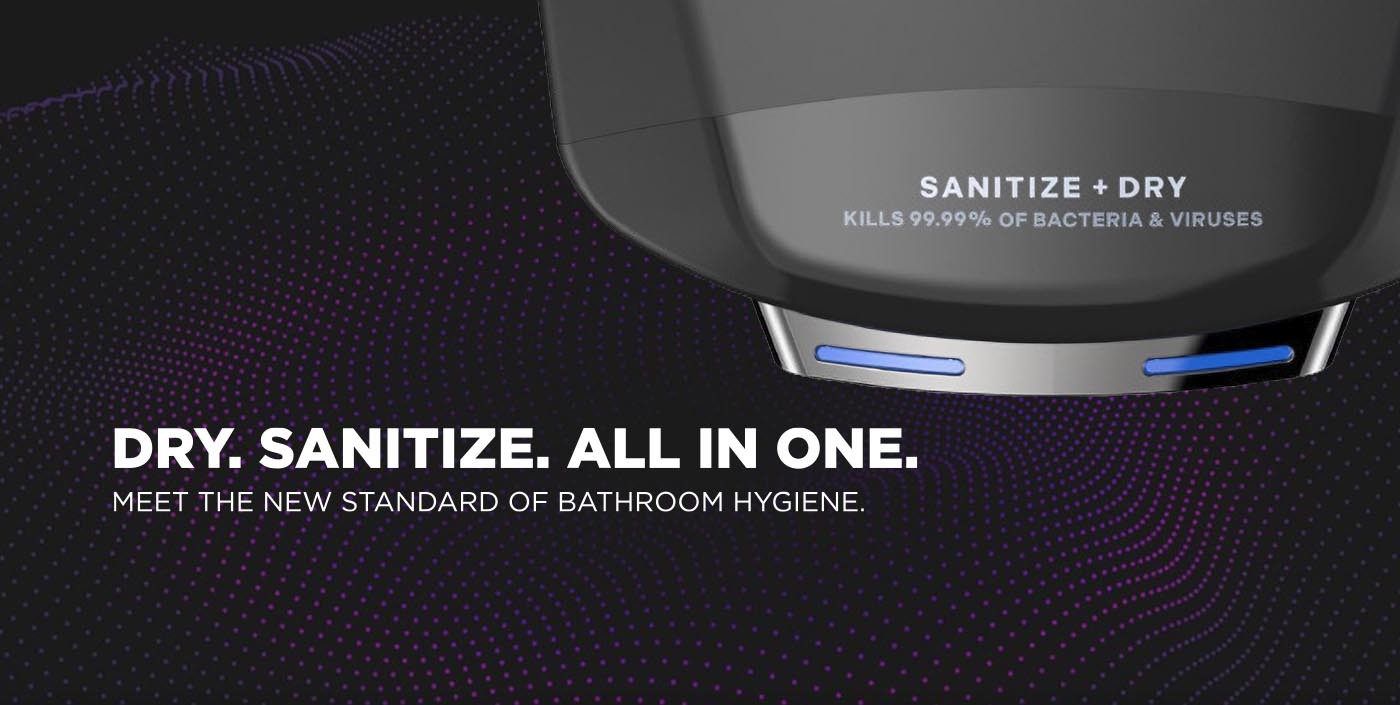 World Dryer SANITIZE+DRY Sanitizing Hand Dryer