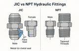 Hydraulic Fitting Standards Guide: NPT, ORB, JIC, ORFS, BSP, DIN, JIS, and Ferrules