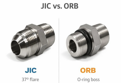 ORB vs JIC Fittings: O-Ring Boss Ports vs 37 Degree Flare Seats