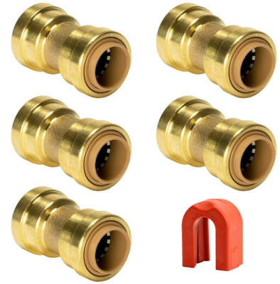 Brass Push-to-Connect Fittings for Push-On Hose Connections