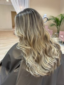 Full Balayage + Blowout Full Balayage + Blowout
