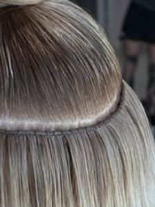 Hand Tied Weft Install - Row 3 Hand Tied Weft Install - Row 3