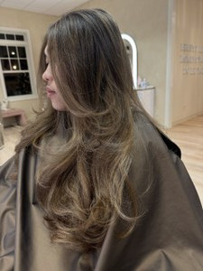 Blissful Blowout (long hair past shoulders)