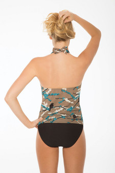 Eco Blossom Porthole Halterkini Top Eco Blossom Porthole Halterkini Top