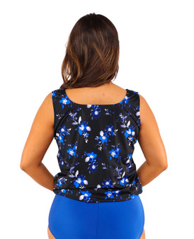 Mastectomy Wear Your Own Bra Tankini Top - Moonlit Starburst