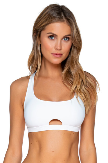 White Brandi Bralette Top - Size L