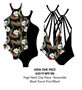 Gina High Neck Reversible One Piece - Parrot Print