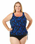 Blouson Tankini Top - Star Connection, Size 10