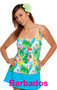 Thin Strap Tankini Top - Barbados