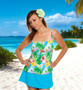 Thin Strap Tankini Top - Barbados