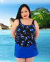 Blouson Tankini Top - Moonlit Starburst