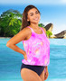 Blouson Tankini Top - Pretty in Pink