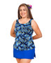 High Neck Tankini Top - Majestic Palms