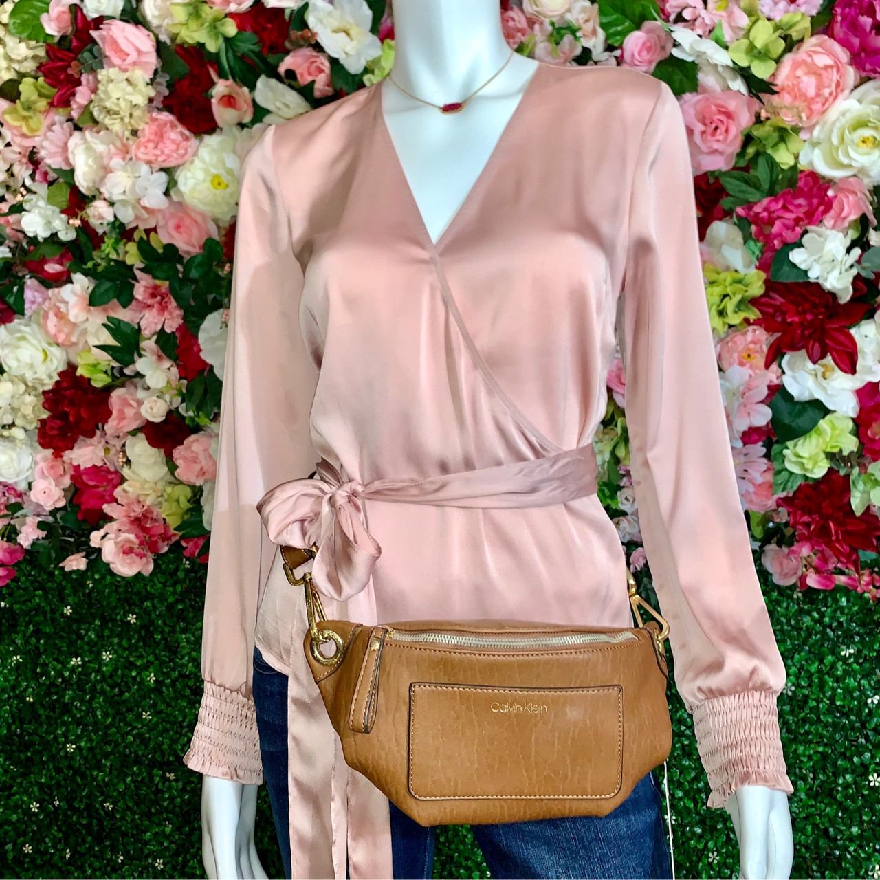 Calvin Klein Sonoma Faux Leather Convertible Belt Bag - Ladybugs Boutique