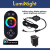 LumiNight Pond and Landscape Lighting - (3) Bronze 3-Watt Color Changing Bronze Fountain Light Kit w/ 100' QD Cord with Photocell, Transformer, Extension and Remote