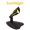 LumiNight Pond and Landscape Lighting - Brass 3-Watt LED Brass Spotlight (Add-On, Transformer Not Included)
