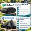 PolyGuard Liners & Underlayment Combo - 15 ft. x 15 ft. 20 mil Pond Liner - CPGUGPVC15X15