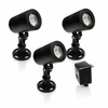 Half Off Ponds (3) 9-Watt Color Changing Black Fountain Light Kit 100' QD Cord - 3XCCFFL9WKIT100-BLK