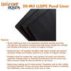 12' x 40' 20-Mil LLDPE Pond Liner - HOPLDP12X40-20