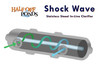 Shock Wave Stainless Steel 40-Watt in-Line Clarifier