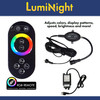 LumiNight Pond and Landscape Lighting - (3) Bronze 9-Watt Color Changing Bronze Fountain Light Kit w/ 100' QD Cord with Photocell, Transformer, Extension and Remote