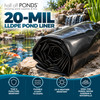 50' x 90' 20-Mil LLDPE Pond Liner - HOPLDP50X90-20