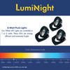 (3) 6-Watt White Light Black Fountain Light Kit 100' QD Cord