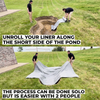 LifeGuard 25 ft. x 100 ft. EPDM 45-Mil Rubber Pond Liner
