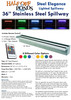 Half Off Ponds STE36-BK Steel Elegance 36" Color Changing Stainless Steel Kit - STE36-BK