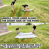 Anjon LifeGuard 5 ft. x 90 ft. 60 Mil EPDM Pond Liner and Underlayment Combo - CLGUG05X90-60