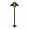 LumiNight Pond and Landscape Lighting - Brass 3-Watt LED Brass Dome Path Light (Add-On, Transformer Not Included)