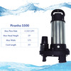 Refurbished Piranha Pump 5,500 GPH Pond and Waterfall Pump