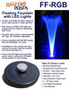Refurbished Small Color Changing Floating Fountain with LED Lights - Red, Green, Blue, 600GPH Pump